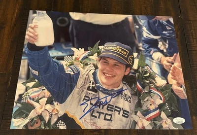 Jacques Villeneuve signed Player's Indy 500  11X14 photo JSA COA EXACT PROOF - Image 1 of 4
