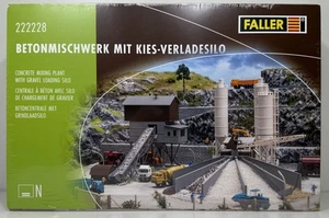 Faller N 222228 Bausatz "Betonmischwerk mit Kies-Verladesilo" NEU & OVP - Picture 1 of 3