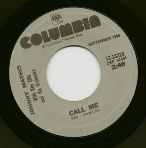Johnny Mathis - Call Me - What Will My Mary Say (7inch, 45rpm) - Singles Pop/... - Picture 1 of 2