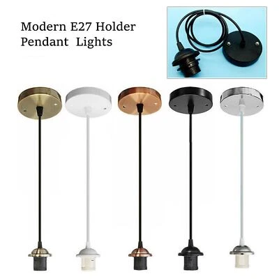 LED_SONE Pendant Light Fitting Ceiling Rose E27 Holders Hanging Lighting Suspension Set