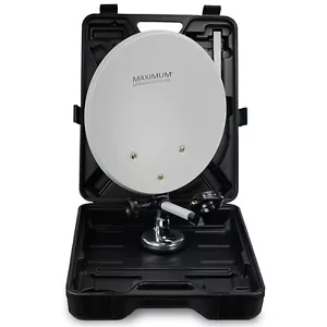Camping Sat Antenne im Koffür + Single LNB + Koax Kabel 10 m mit 2 F-Stecker - Bild 1 von 1