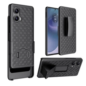 Combo de funda con clip para cinturón para Motorola Edge 5G 2024 + pantalla - Imagen 1 de 6