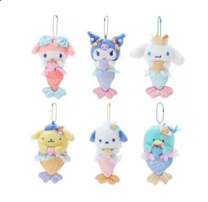 New Sanrio Kuromi My Melody Mermaid Fish Lady Mascot Plush Key Bag Holder Toy - Picture 1 of 5