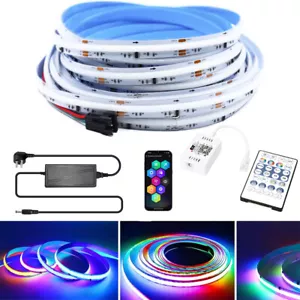 5-20m COB LED Strip Pixel Addressable RGB Dream Color LED Seamless Flexible Tape - Picture 1 of 21