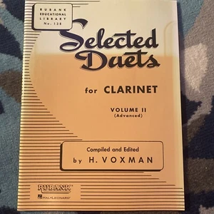 Selected Duets For Clarinet Volume 2 Advanced Rubank 138 BRAND NEW - Picture 1 of 4