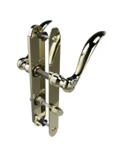 LARSON 20297807, Juego de manijas de puerta Storm con llave, latón, serie QuickFit, ¡bloqueable! - Imagen 1 de 7