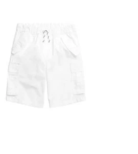 NWT Polo Ralph Lauren White Big Boys Cotton Ripstop Cargo Shorts 16 pau1821 - Picture 1 of 2