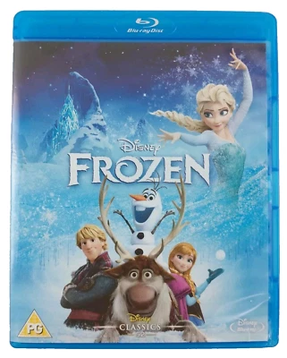 Disney Classics Frozen Blu-Ray Dvd Disc 16x9 High Definition Format Elsa & Anna Foto 1 de 4