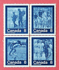 Canada Stamp #632a (629-632) "Keep Fit - Summer Sports" se-tenant BLK4 MNH 1974