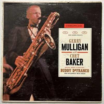 Gerry Mulligan Quartet w/ Chet Baker / Buddy DeFranco - GNP-565 Vinyl LP Stereo - Image 1 of 4