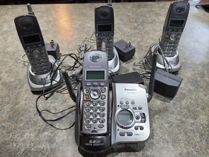 Panasonic KX-TG5634S 5.8 GHz Cordless Phone Answering System 4 handsets - Zdjęcie 1 z 1