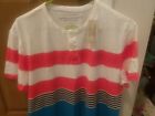  American Eagle Outfitters L Mens Shirt  Athletic Fit Multicolor Striped NWT