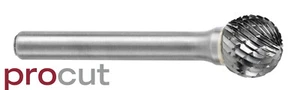 PROCUT HM Frässtift, Kugelform, Kugel-form, form KUD/SD/D zur AUSWAHL - Foto 1 di 57