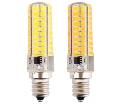 E12 C7 LED bulb 80-5730 SMD 120V 4W Silicone Crystal Light Warm White/White Lamp - Image 1 of 2