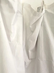 Vintage French WIDE heavy linen cotton CONVENT CURTAIN c1930 - Picture 1 of 24