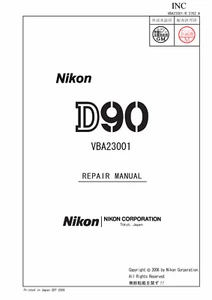 NIKON D90 Camera Service Repair Manual PDF READ - Picture 1 of 6