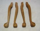 Cherry Ball and Claw furniture legs, chair/bench length, set of 4