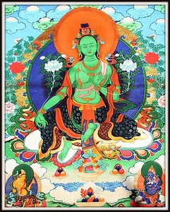 Mysterious! "Thankga Fine Art Print from Tibet" (35" High x 27.25" Wide) - Picture 1 of 9