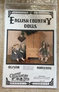 Country Heirlooms by Dina English Country Dolls Olivia & Adrienne NIP NOS 1988 - Picture 1 of 5
