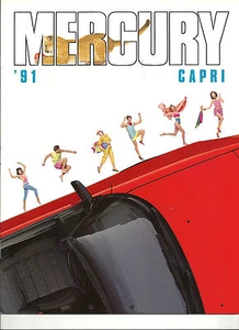 1991 MERCURY CAPRI & CAPRI XR2 TURBO SHOWROOM BROCHURE "NOS" - Picture 1 of 8