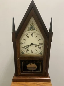 SETH THOMAS c1970 STEEPLE CLOCK MODEL 1208-000 ORIGINAL OWNER RUNS PERFECT LQQK - Picture 1 of 14