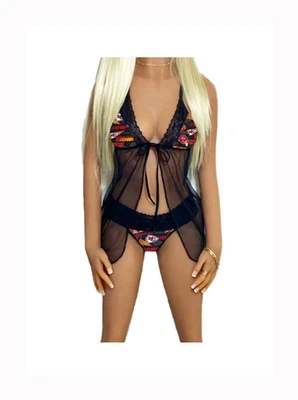 Lencería Babydoll de Encaje Kansas City Chiefs con Tanga en G - X-Pequeña - Grande Foto 1 de 4