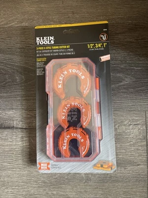 Klein Tools 50048 (3)-PC ESTILO C Kit de cortador de tubos de cobre - 1/2”, 3/4”, 1” Foto 1 de 3