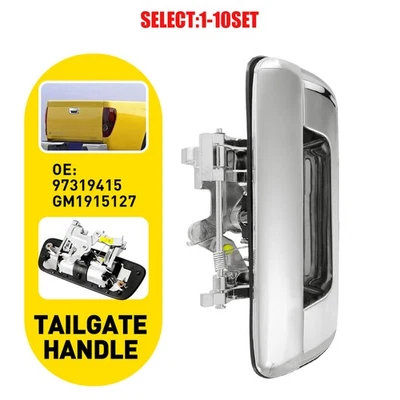 Manija del portón trasero cámara cromada para 04-12 Chevrolet Colorado GMC Canyon 1-10x Foto 1 de 4