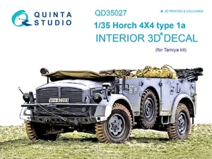 Quinta Studio 35027 1/35 Horch 4x4 Type 1a 3D interial decal (Tamiya kit) - Picture 1 of 3