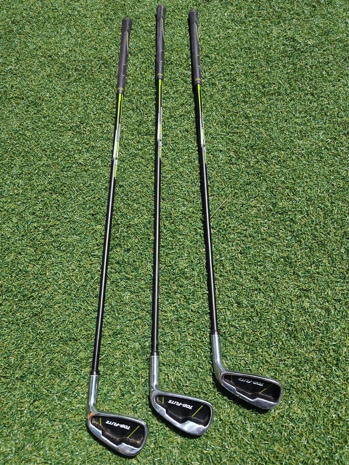 JUEGO DE 3 PALOS DE GOLF TOP FLITE YOUTH FLEX SW,9,7 HIERROS DIESTRO 34-36" VARILLA DE GRAFITO Foto 1 de 4