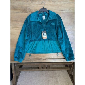 The North Face Novelty Osito Jacket Women S Evergreen Fleece Relaxed Fit 1/4 Zip - Picture 1 of 6
