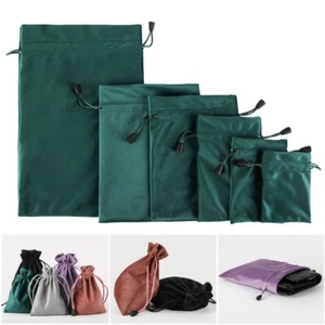 1-50pcs Soft Velvet Drawstring Gift Bags Wedding Jewellery Party Pouch Bag Bulk* - Picture 1 of 16