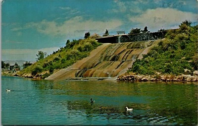 California City Waterfall, California City CA Vintage Postcard T74 - Image 1 of 2