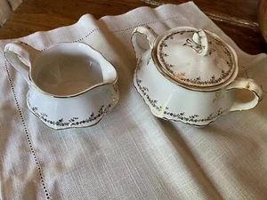 vintage Homer Laughlin cream and sugar - Picture 1 of 3