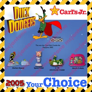 Carl's Jr. 2005 DUCK DODGERS Martian Looney Tunes Space Cadet TU juguete ELIGE - Imagen 1 de 12