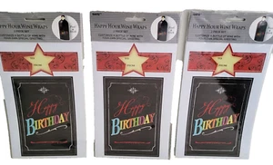 Bottle Labels Gift Tags Stickers 3-Pack 6-Pc Any Age Birthday 2-Liter Wine Decal - Picture 1 of 6