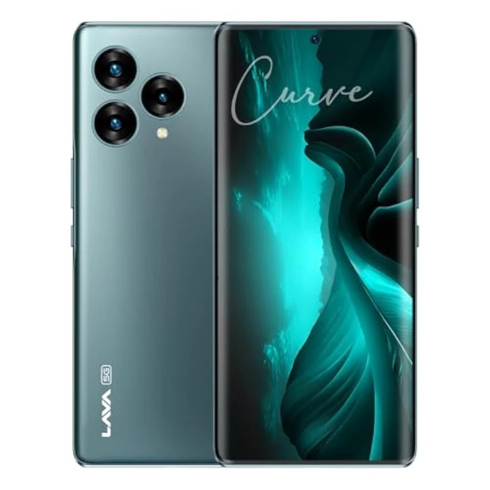 Lava Blaze Curve 5G (Glass Viridian, 8GB LPDDR5 RAM, UFS 3.1 128GB Stora - Image 1 of 1