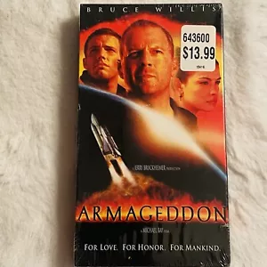 Brand New VHS Movie Armageddon Bruce Willis VCR Tape Sealed Armagedon - Picture 1 of 6
