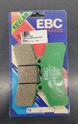 EBC Organic Brake Pads Buell M2 Cyclone, S1 Lightning, S2 Thunderbolt FA210 - Image 1 of 4