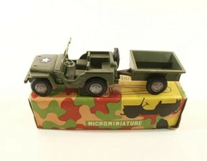 Polistil Politoys No. 9 JEEP Hotchkiss Willys with Trailer 1/41 in Box - Picture 1 of 8