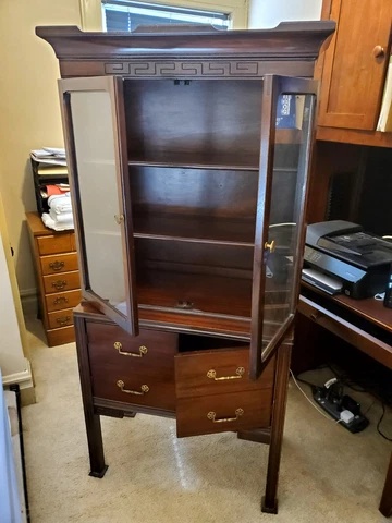 antique mahogany china cabinet Cover