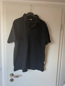 Pierre Cardin Herren Polo T-Shirt Schwarz Baumwolle Grösse M Shirt Polokragen - Bild 1 von 3