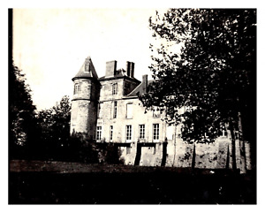 France, Nangis, hôtel de ville, ancien château Vintage silver print Tirage arg