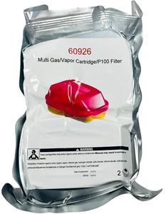 Filtro de cartucho respirador de repuesto de vapor de gas múltiple 60926 - 1 par - Imagen 1 de 3