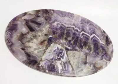 Bandeja de queso de piedra ágata amatista de cuarzo grande de 15"x9" Foto 1 de 3