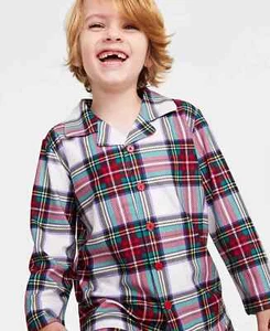 Family Pajamas Unisex Kids Boys Girls PJ TOP, Stewart Plaid, 14-16 / XL - Picture 1 of 2