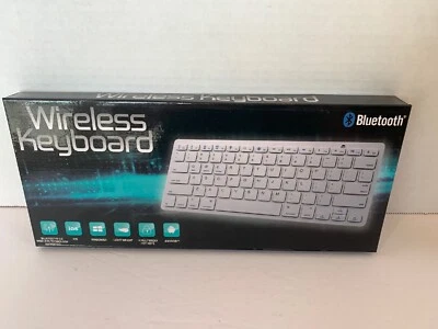 Wireless Bluetooth V3.0 Slim Keyboard for PC iOS iPads Android Macs NEW - Image 1 of 2