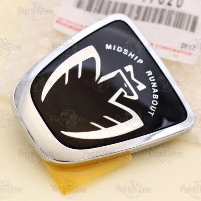 Parachoques delantero genuino JDM Toyota MIDSHIP RUNABOUT emblema negro MR2 SPYDER MR-S Foto 1 de 4