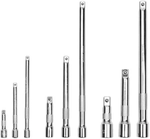 Horusdy 9-teiliges Verlängerungsstab-Set 1/4"" 1/8"" & 1/2"" Antrieb Steckschlüsselverlängerungen LANG - Bild 1 von 8