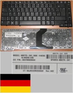 Tastatur Qwertz Deutsch HP 6530B NSK-H4E0G 486279-041 468775-041 9J.N8282.E0G - Bild 1 von 1